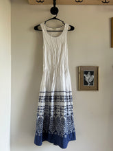 Load image into Gallery viewer, Thrifted Blue &amp; White Sun Dress
