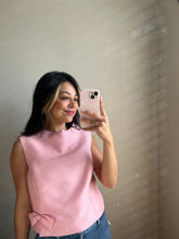 Load image into Gallery viewer, Vintage Pink Bow Blouse
