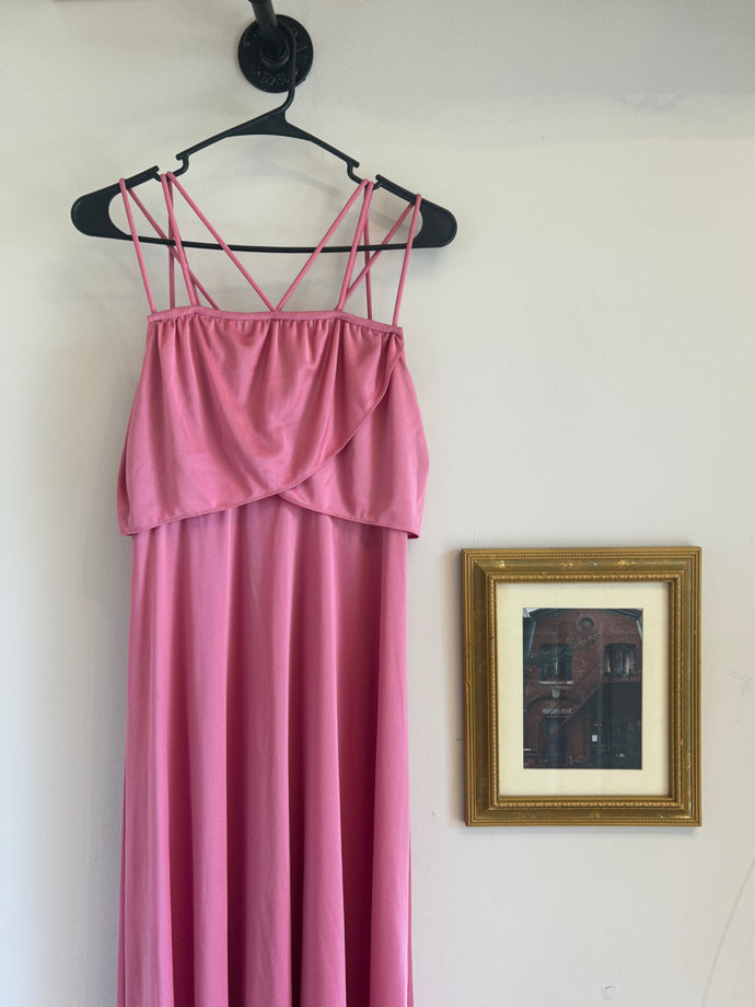 Vintage Pink 70s Dress