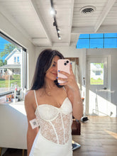 Load image into Gallery viewer, Lace Bodice Mini Dress
