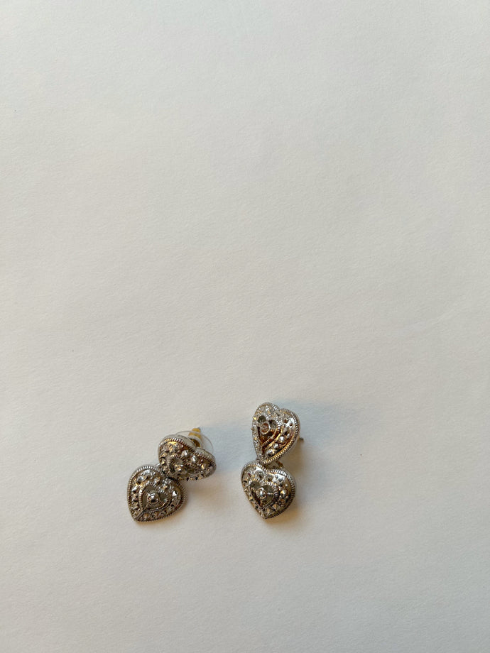 Silver Heart Earrings