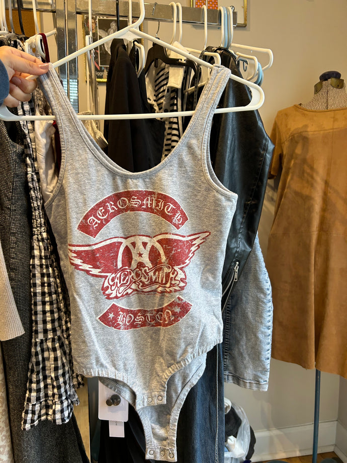 Thrifted Aerosmith Bodysuit