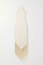 Load image into Gallery viewer, Thrifted Halter Top Fringe Dress
