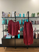 Load image into Gallery viewer, XL Red Satin Top and Pant Set
